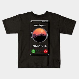 Incoming Call Adventure - Funny Call Kids T-Shirt